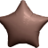 Шар фольгированный "Звезда большая" 76 см, какао 