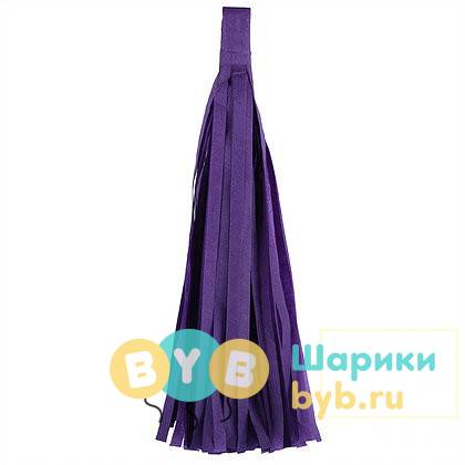 Кисточка Тассел, бумага Тишью, 30 см. фиолетовая