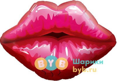 Шар фольгированный "Губы"