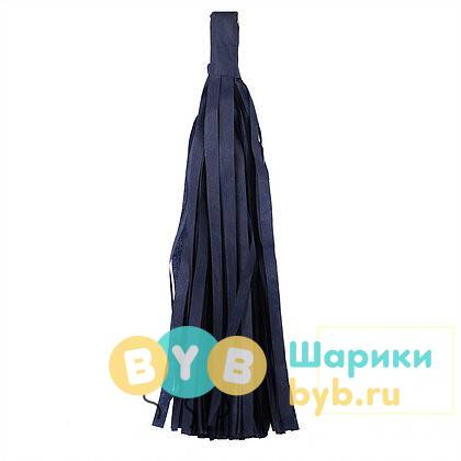 Кисточка Тассел, бумага Тишью, 30 см. черная