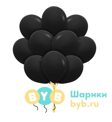 Облако шаров черные (пастель)