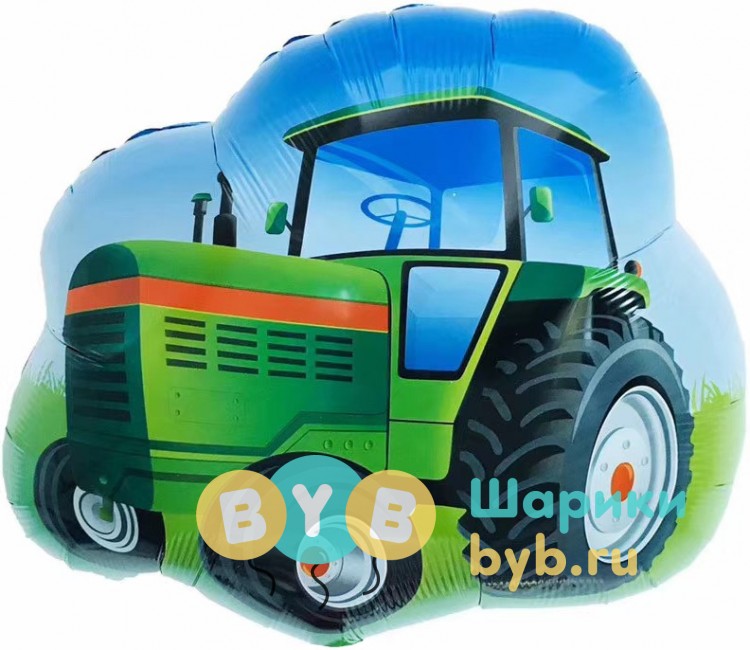 Шар фольгированный "Зеленый трактор"