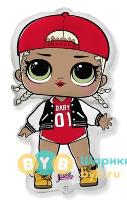 Шар фольгированный Кукла ЛОЛ (LOL) "Модная подружка"