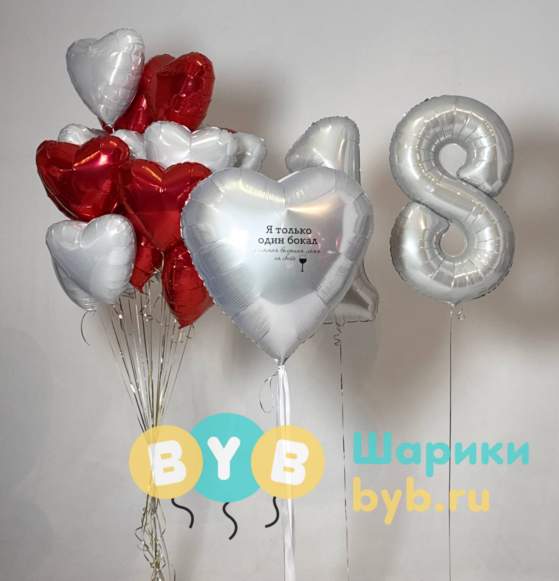 Сет воздушных шаров на совершеннолетие