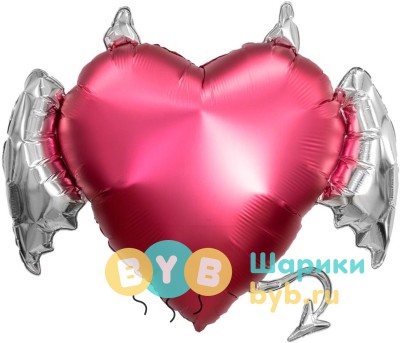Шар фольгированный "Сердце, Тихий омут"