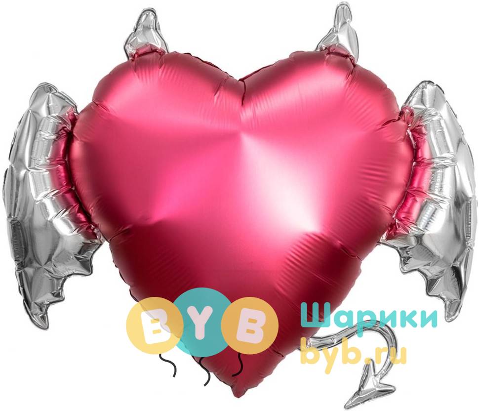 Шар фольгированный "Сердце, Тихий омут"
