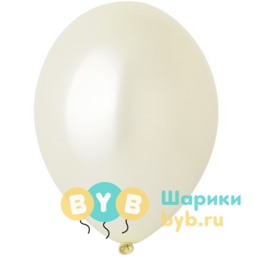 Шарик латексный Металлик Экстра Ivory