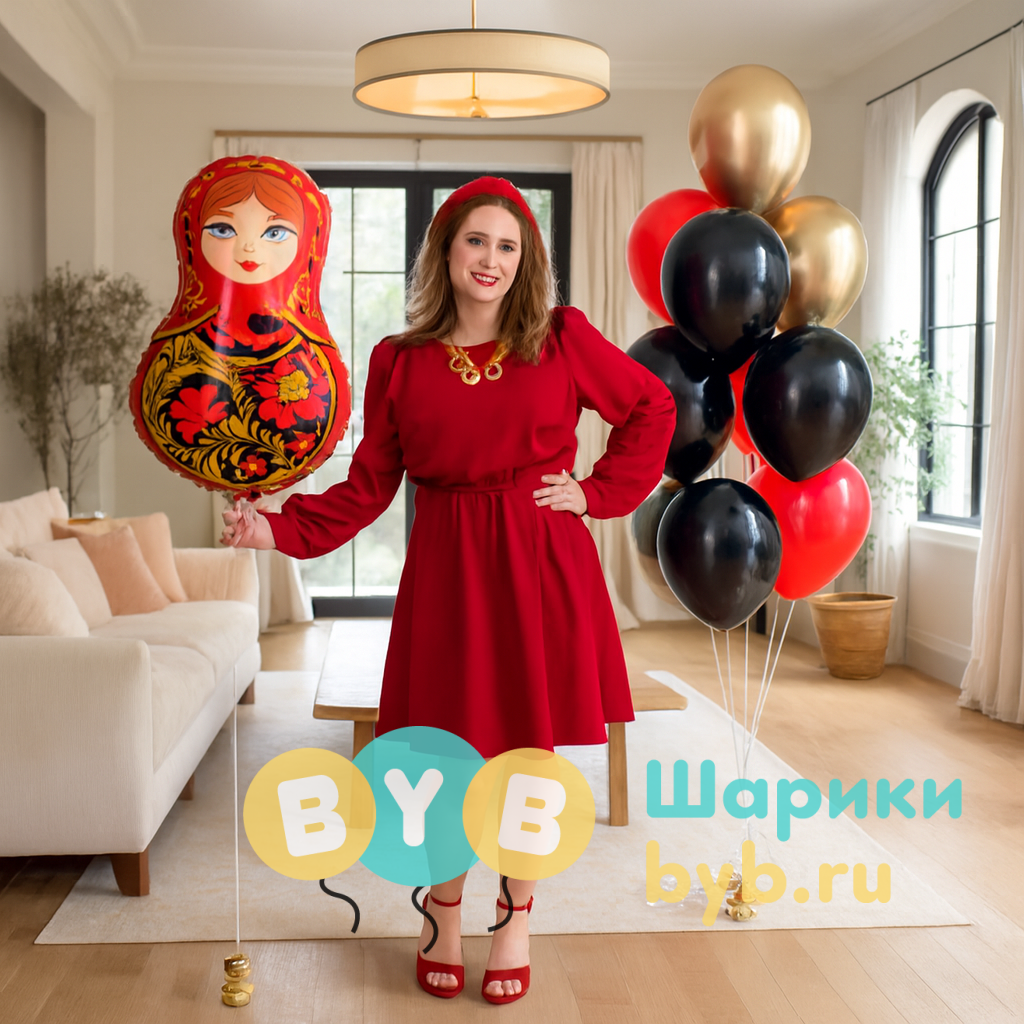 Сет "Матрешка Золотая роспись"