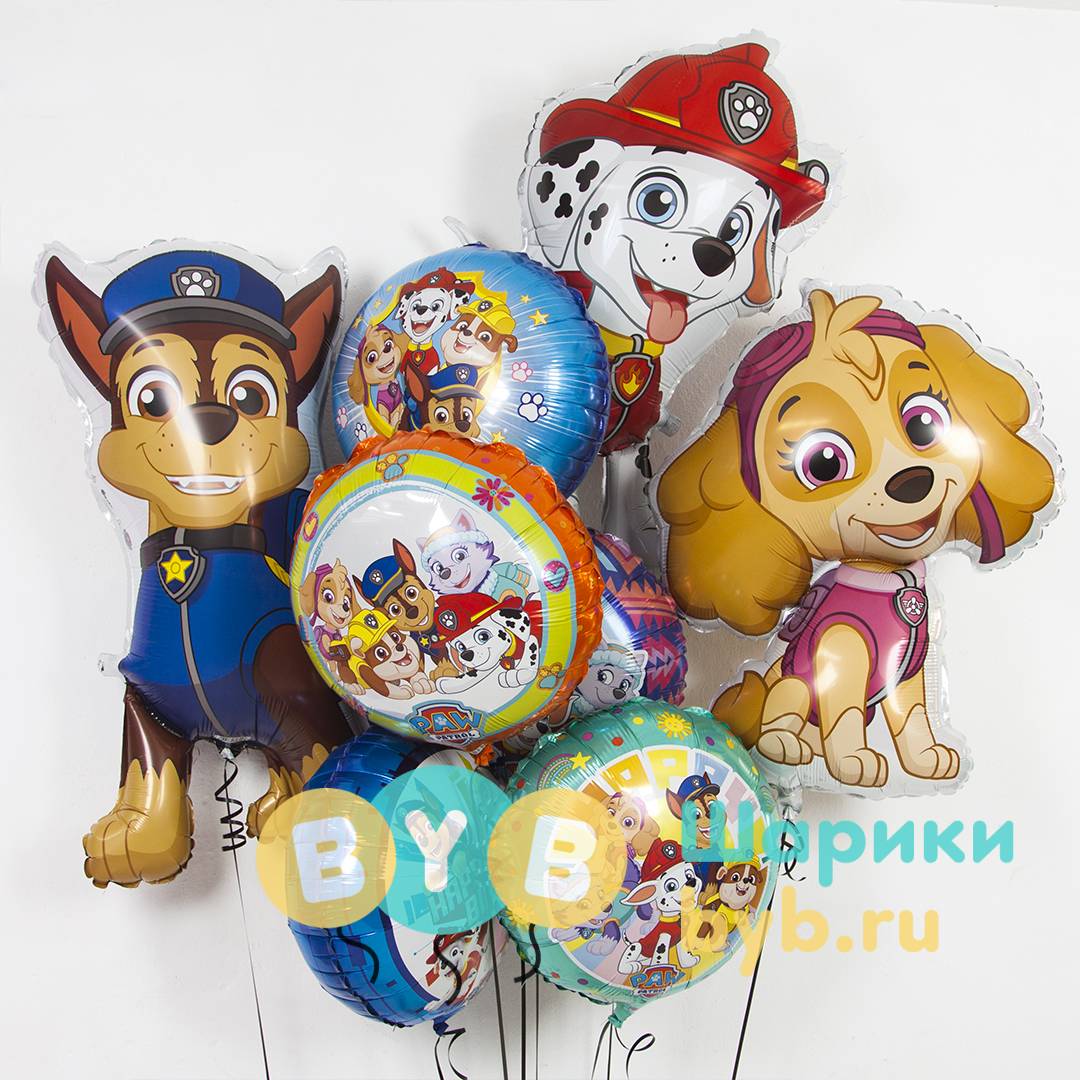 Фольгированный шар "Щенячий Патруль, Искатели приключений"