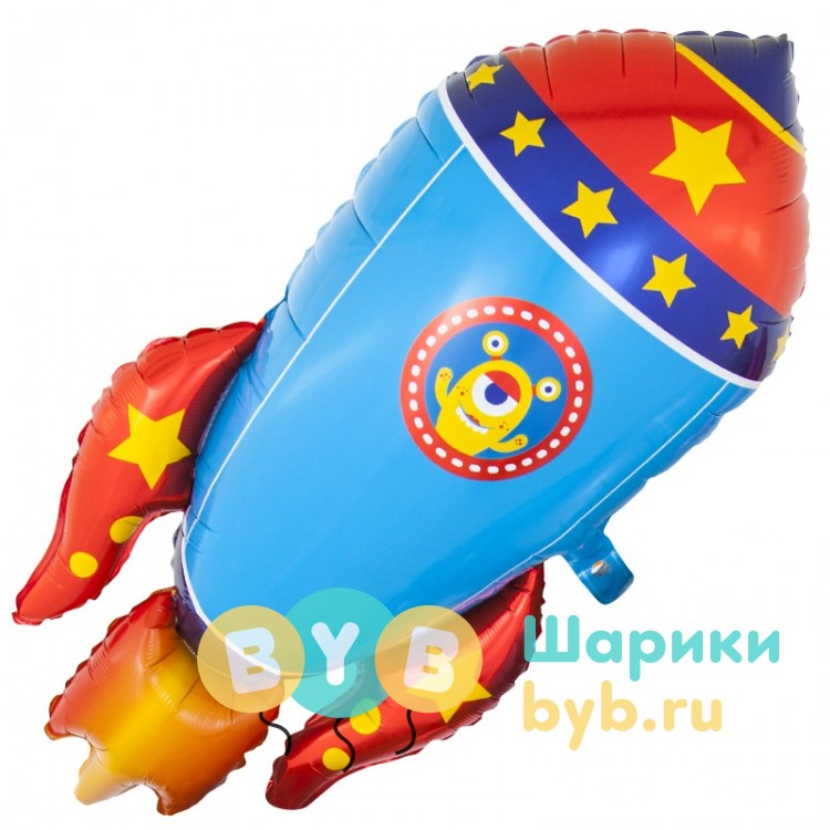 Шар фольгированный "Космическая ракета"