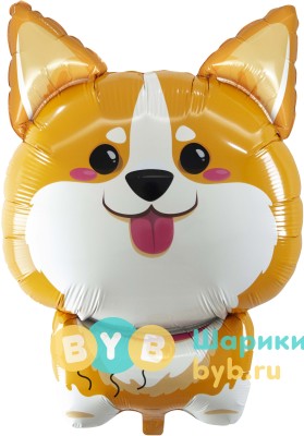 Шар фольгированный "Корги"