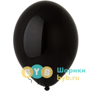 Шарик латексный Пастель Экстра Black