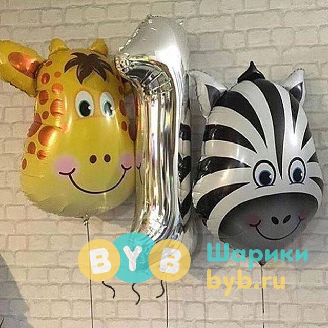 Шар фольгированный "Милый Жираф"