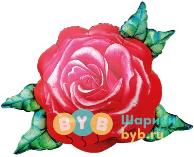 Шар-фигура "Цветок, Акварельная роза"