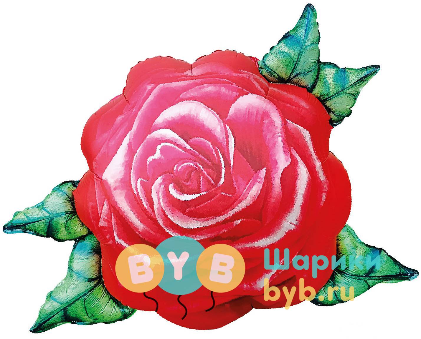 Шар-фигура "Цветок, Акварельная роза"