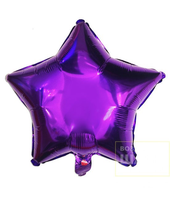 Шар фольгированный "Звезда пурпурная"