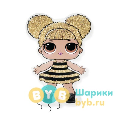 Шар фольгированный Кукла ЛОЛ (LOL) "Сияющая Королева"