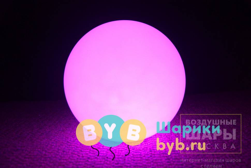 Шарик светящийся сиреневый