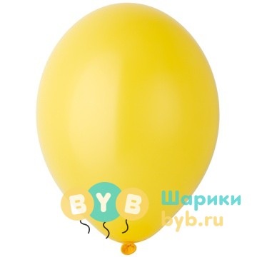 Шарик латексный Пастель Экстра Bright Yellow