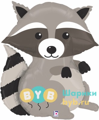 Шар фольгированный "Лесной Енот"