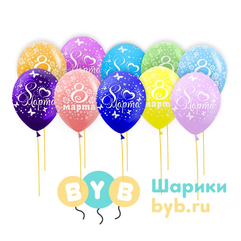 Шары под потолок «8 Марта»