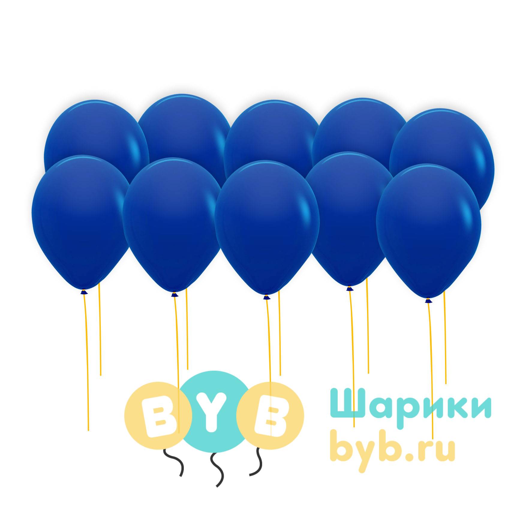 Шары под потолок синие (пастель)