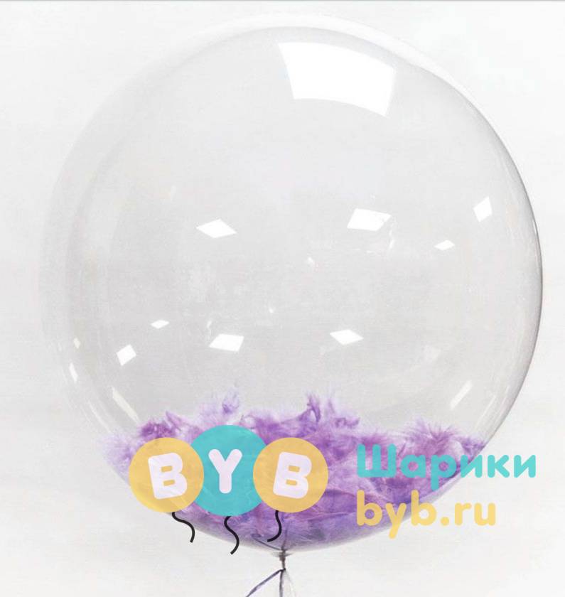 Большой шар с перьями