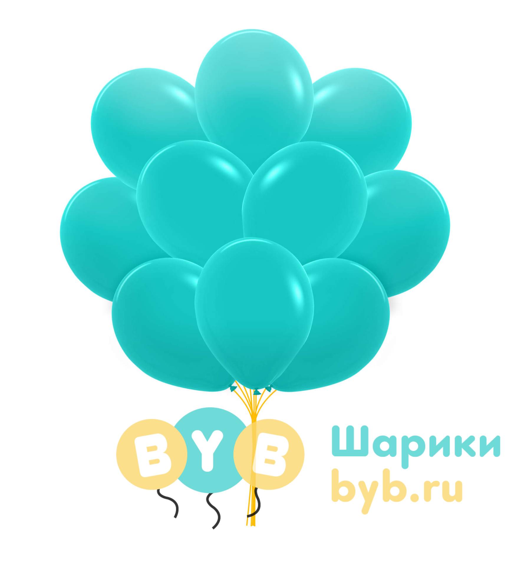 Облако шаров бирюза