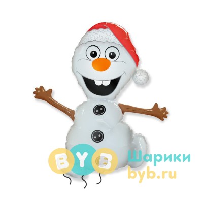Шар фольгированный "Снеговик Олаф"