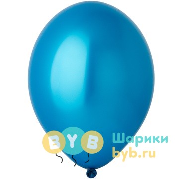 Шар латексный Металлик Экстра Cyan