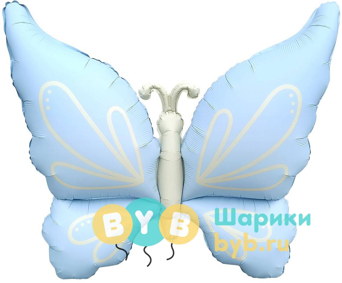 Шар Фигура "Нежная бабочка, Сатин"