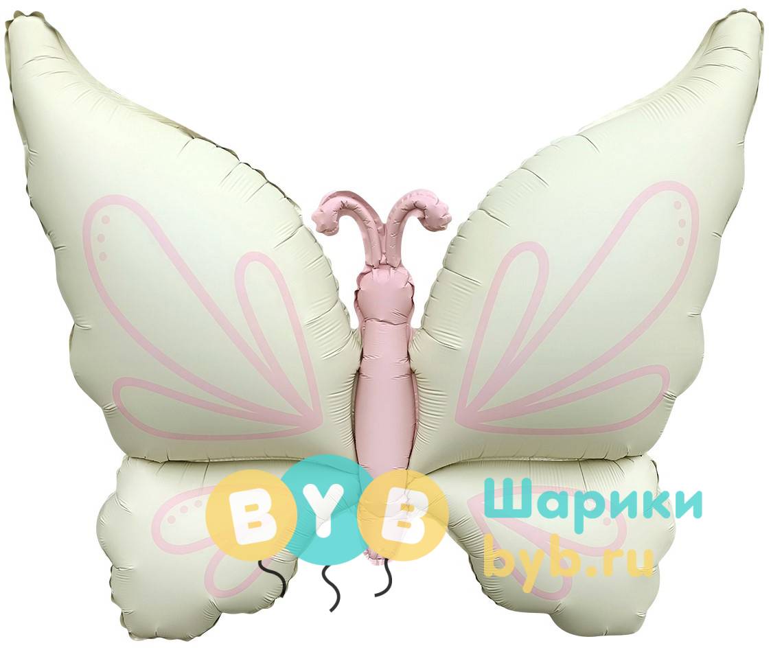 Шар Фигура "Нежная бабочка, Сатин"