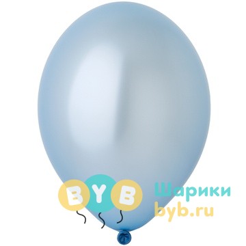 Шар латексный Металлик Экстра Light Blue