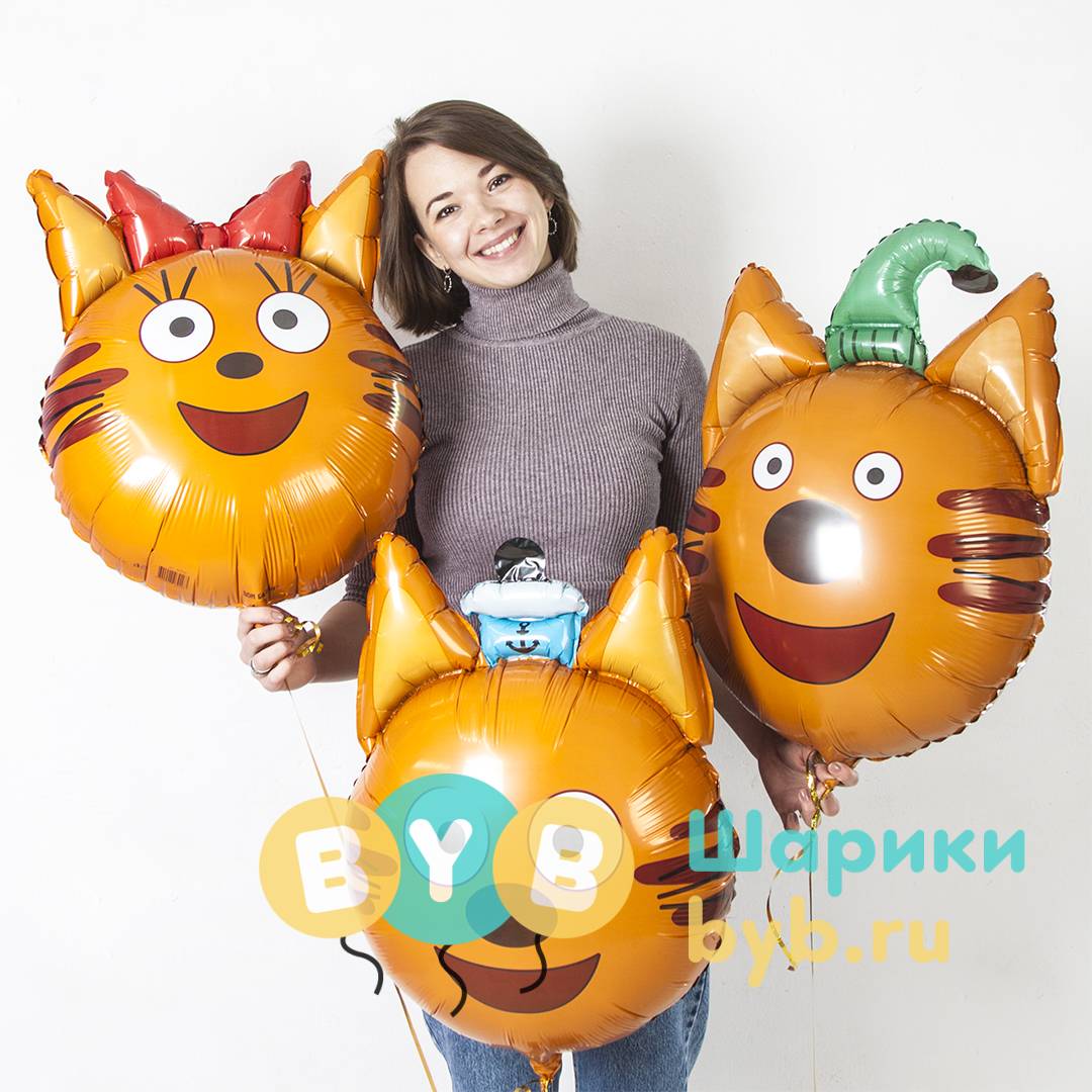 Шар фольгированный "Три Кота, Коржик"