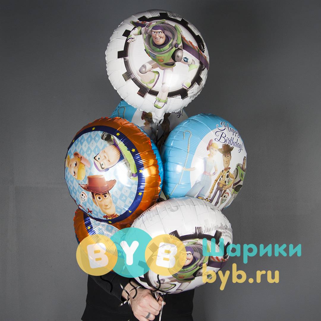 Шар фольгированный "История Игрушек, Базз Лайтер"