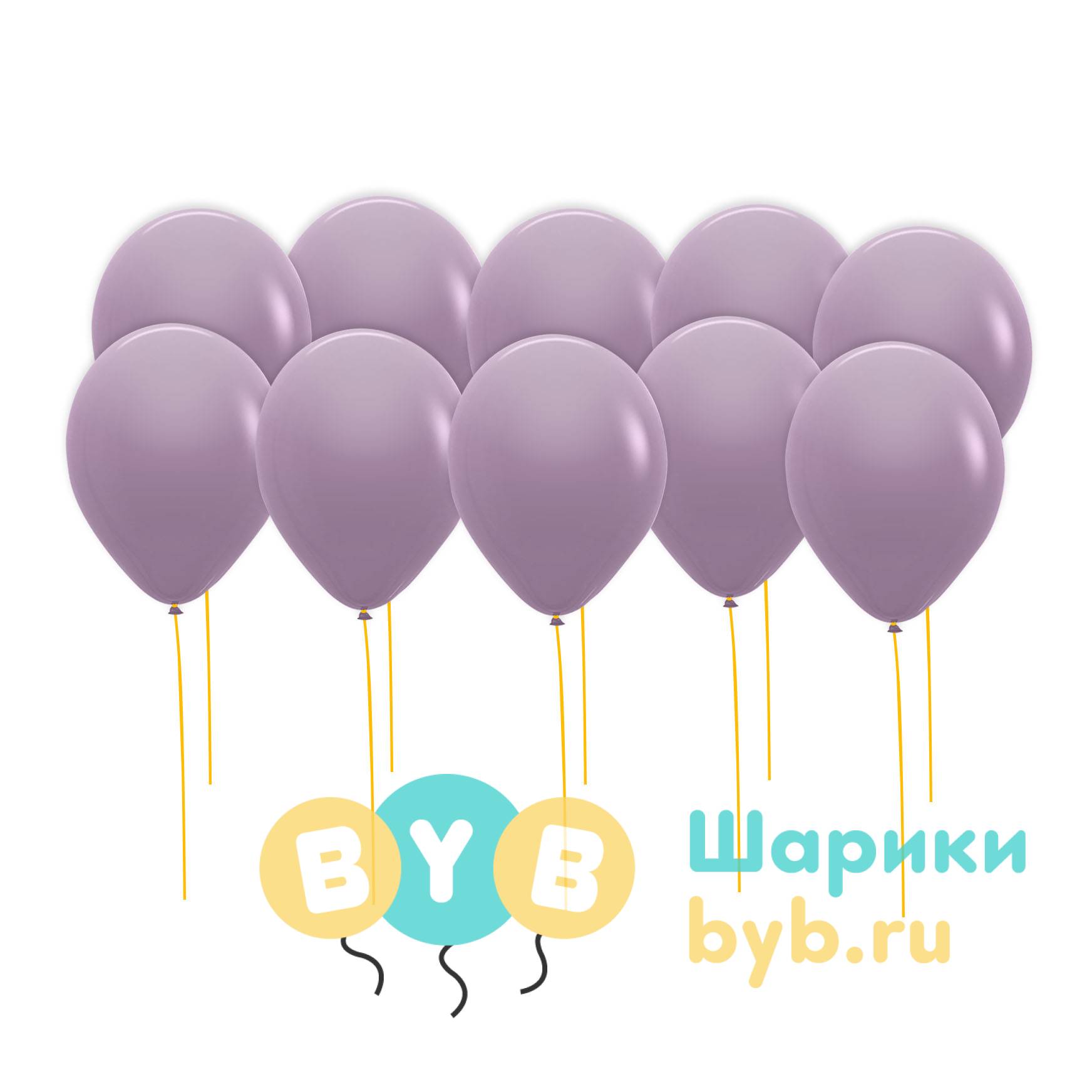 Шары под потолок сиреневые (пастель)