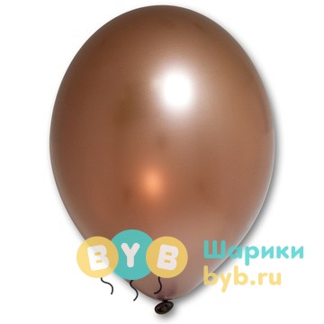 Шар латексный Металлик Экстра Copper