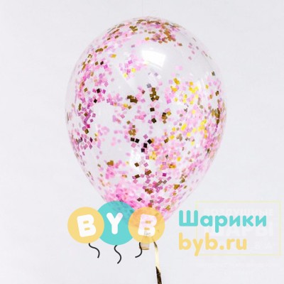 Шарик с конфетти "Саккура"