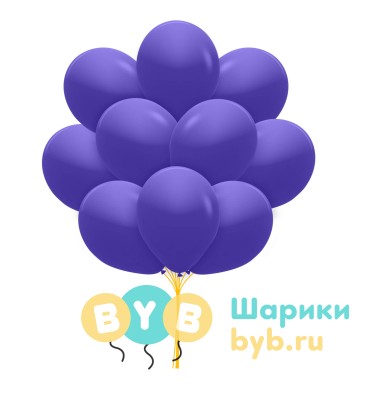 Облако шаров темно-синие (пастель)