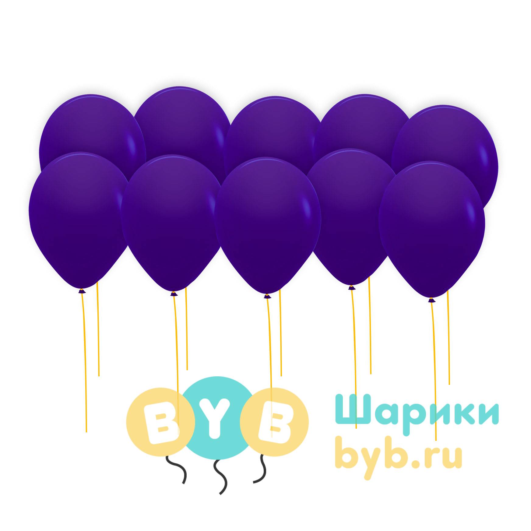 Шары под потолок фиолетовые (пастель)