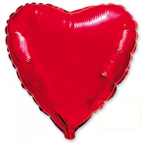 Шар фольгированный красное сердце 46 см