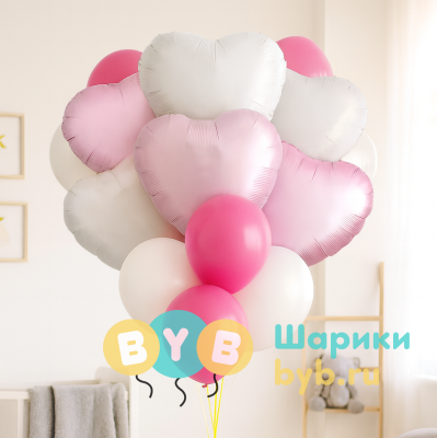Шары в роддом для девочки 1774-12628