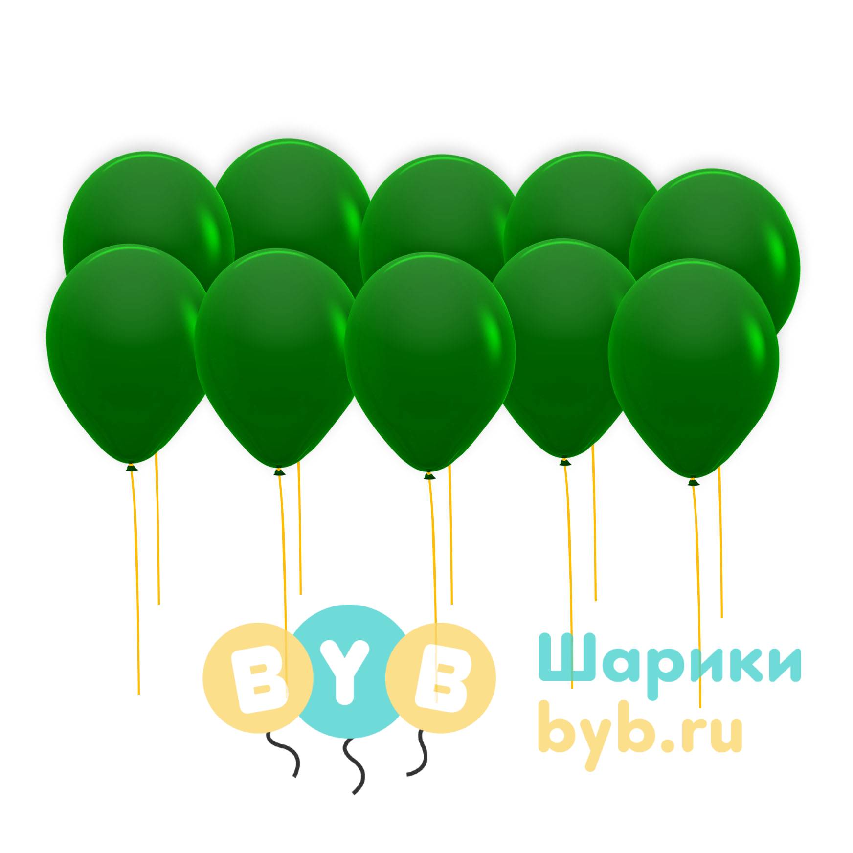 Шары под потолок зеленые (пастель)