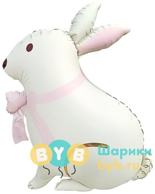 Фигура "Зайка с бантиком, Сатин"