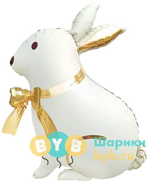 Фигура "Зайка с бантиком, Сатин"