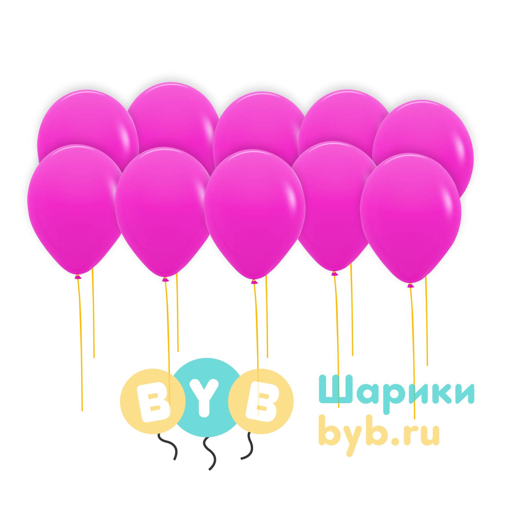 Шары под потолок фуксия (пастель)