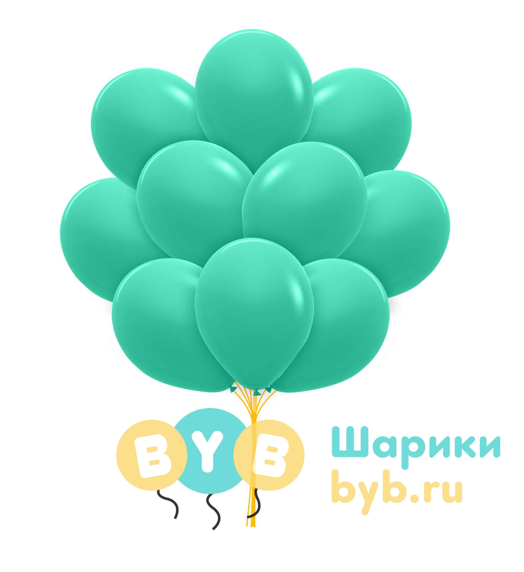 Облако шаров мятные (пастель)