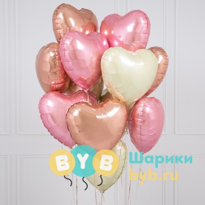Сет из фольгированных сердец "Нежность"