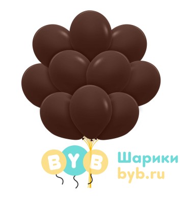 Облако шаров шоколадные (пастель)