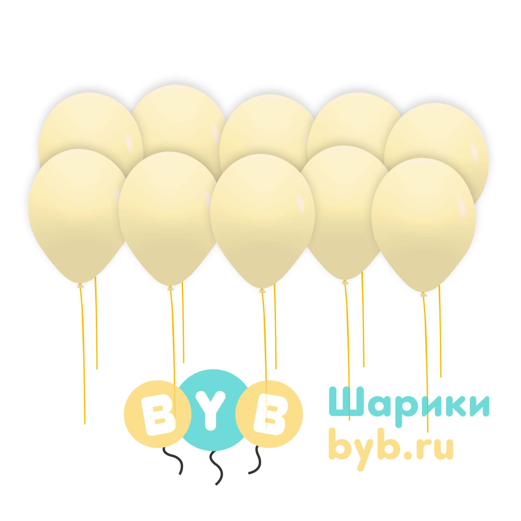 Шары под потолок слоновая кость (пастель)